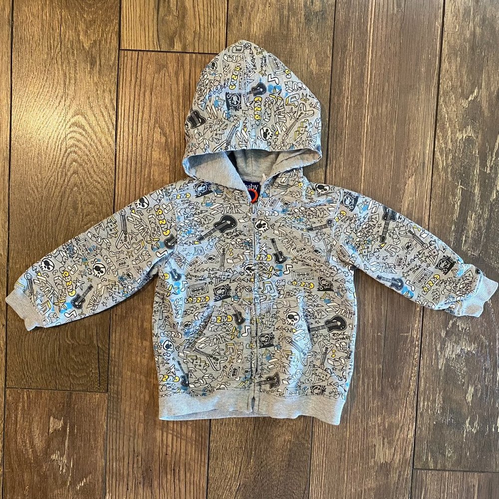 24M Rockstar Zip Up Baby / Toddler Hoodie